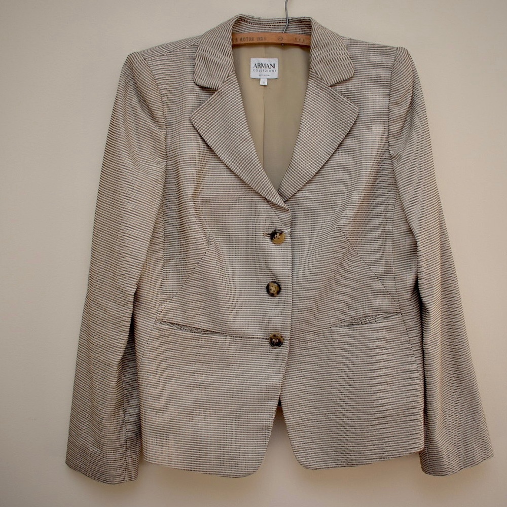 NWT Armani Collezioni Wool Blend Blazer sz 14